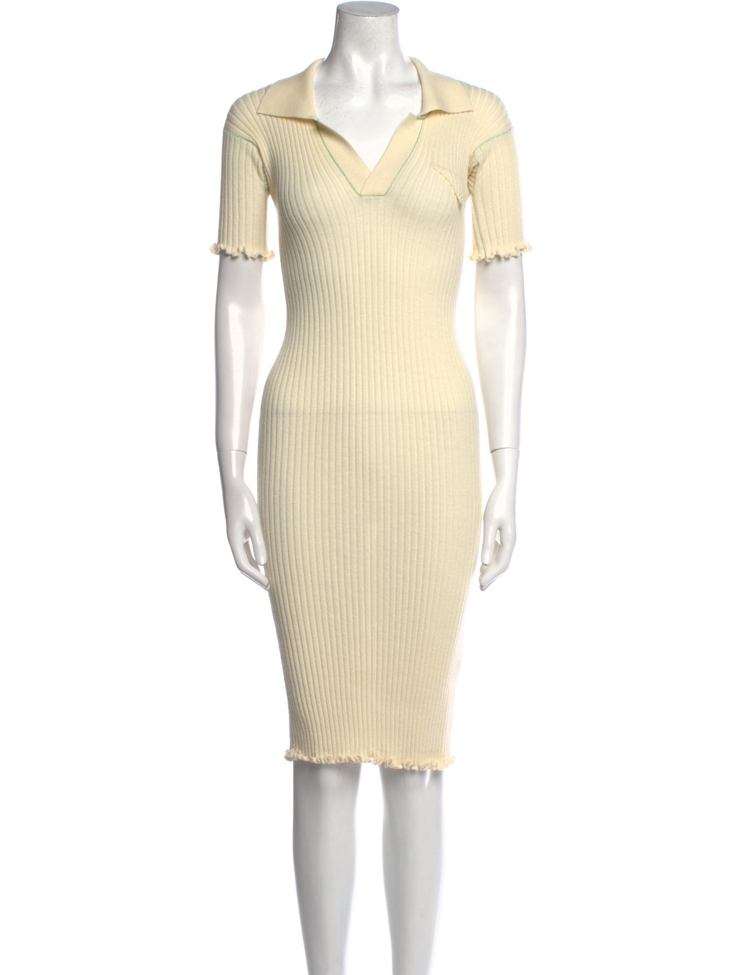 Bottega Veneta Wool Midi Length Dress