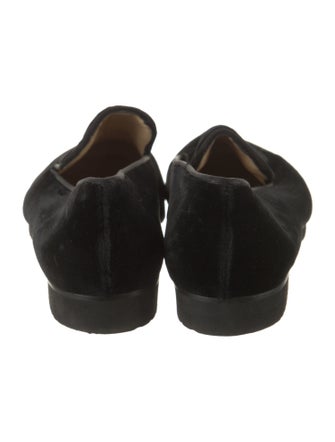 Bottega Veneta Velvet Embroidered Accent Loafers