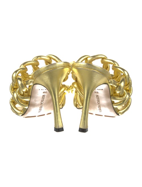 Bottega Veneta Leather Braided Accents Slides