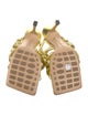 Bottega Veneta Leather Braided Accents Slides