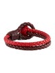 Bottega Veneta Leather Intrecciato Double Strand Wrap Bracelet