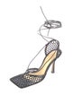 Bottega Veneta Mesh Leather Trim Embellishment D'Orsay Pumps