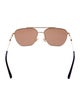 Bottega Veneta Aviator Tinted Sunglasses