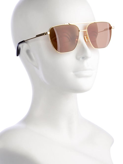 Bottega Veneta Aviator Tinted Sunglasses