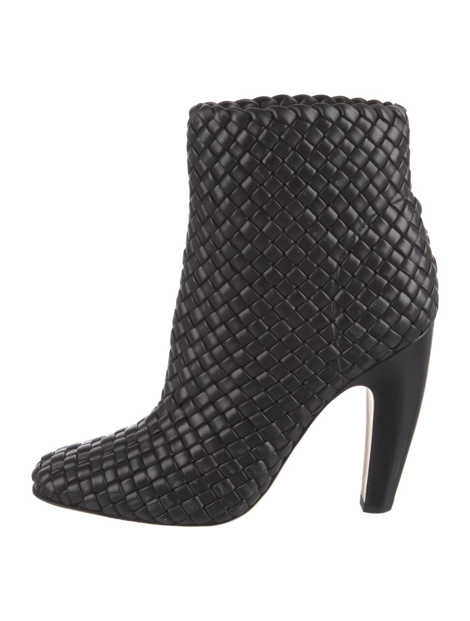 Bottega Veneta Intrecciato Weave Leather Boots