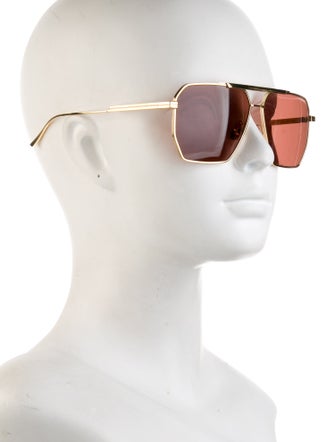 Bottega Veneta Aviator Tinted Sunglasses