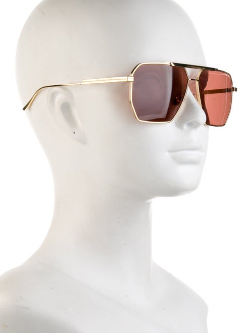 Bottega Veneta Aviator Tinted Sunglasses