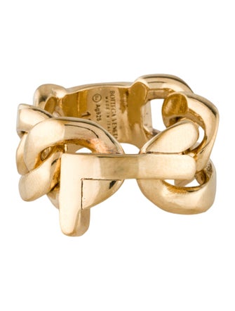 Bottega Veneta Alphabet 'L' Band Ring