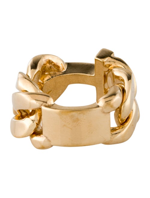 Bottega Veneta Alphabet 'T' Band Ring
