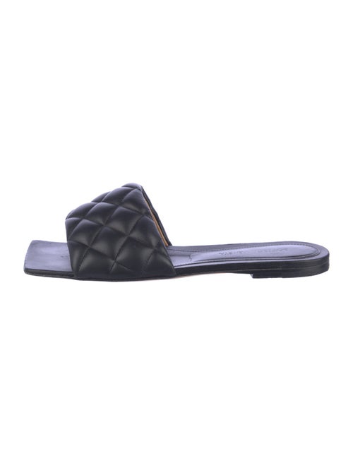 Bottega Veneta Quilted Pattern Leather Slides