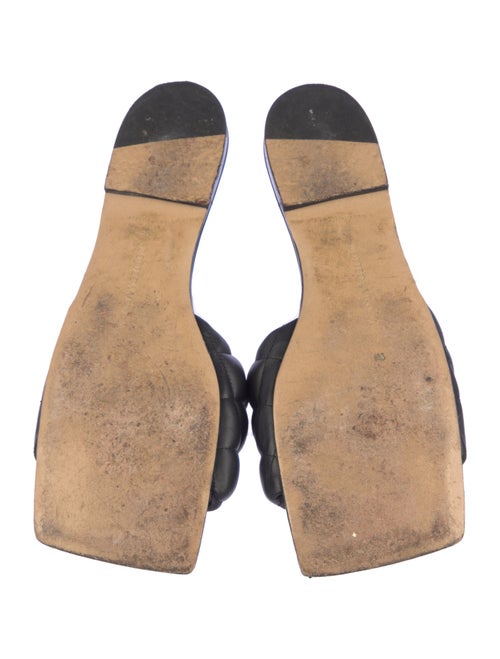 Bottega Veneta Quilted Pattern Leather Slides