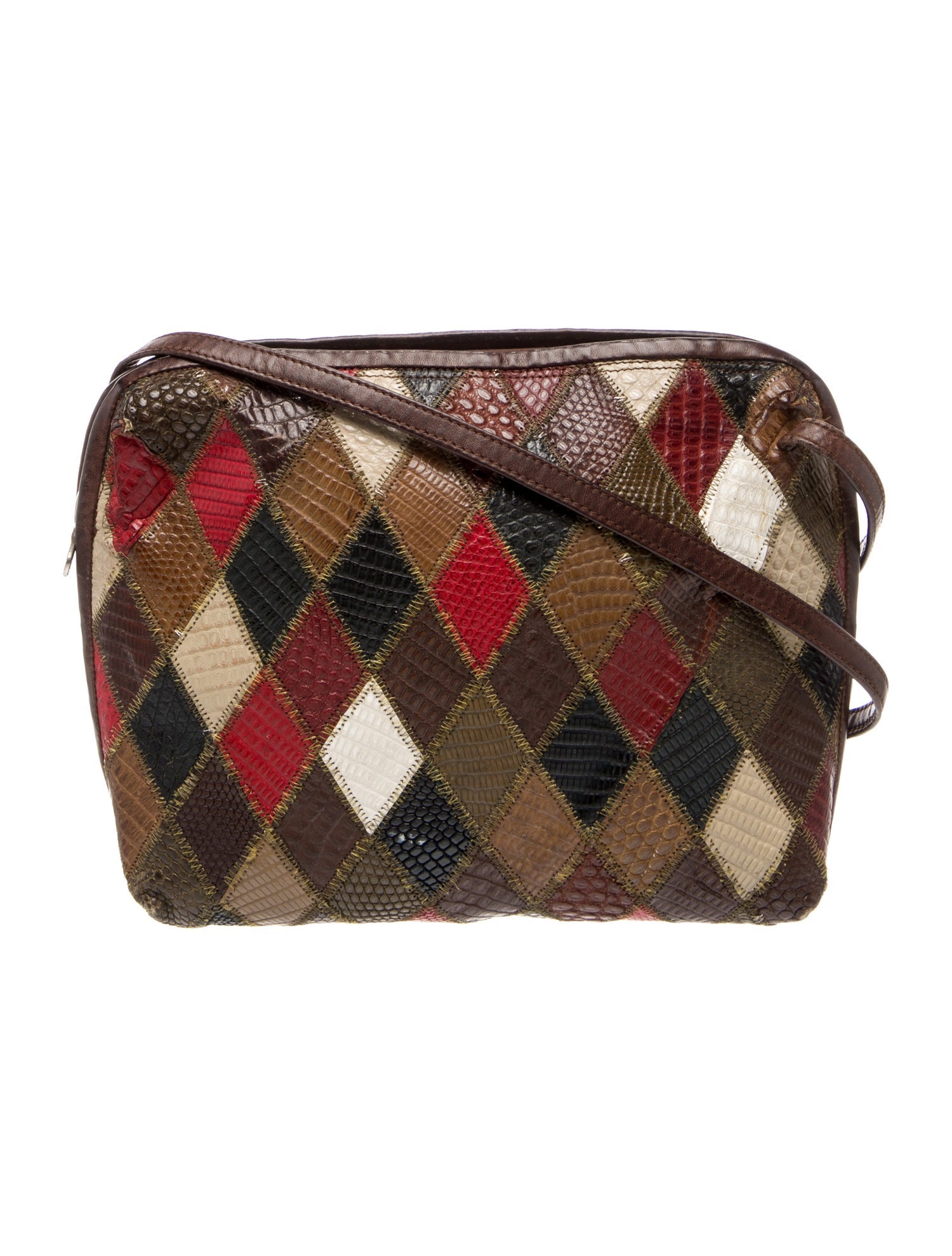 Bottega Veneta Leather Messenger Bag Vintage