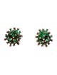 Bottega Veneta Enamel & Crystal Coral Reef Double-Side Stud Earrings