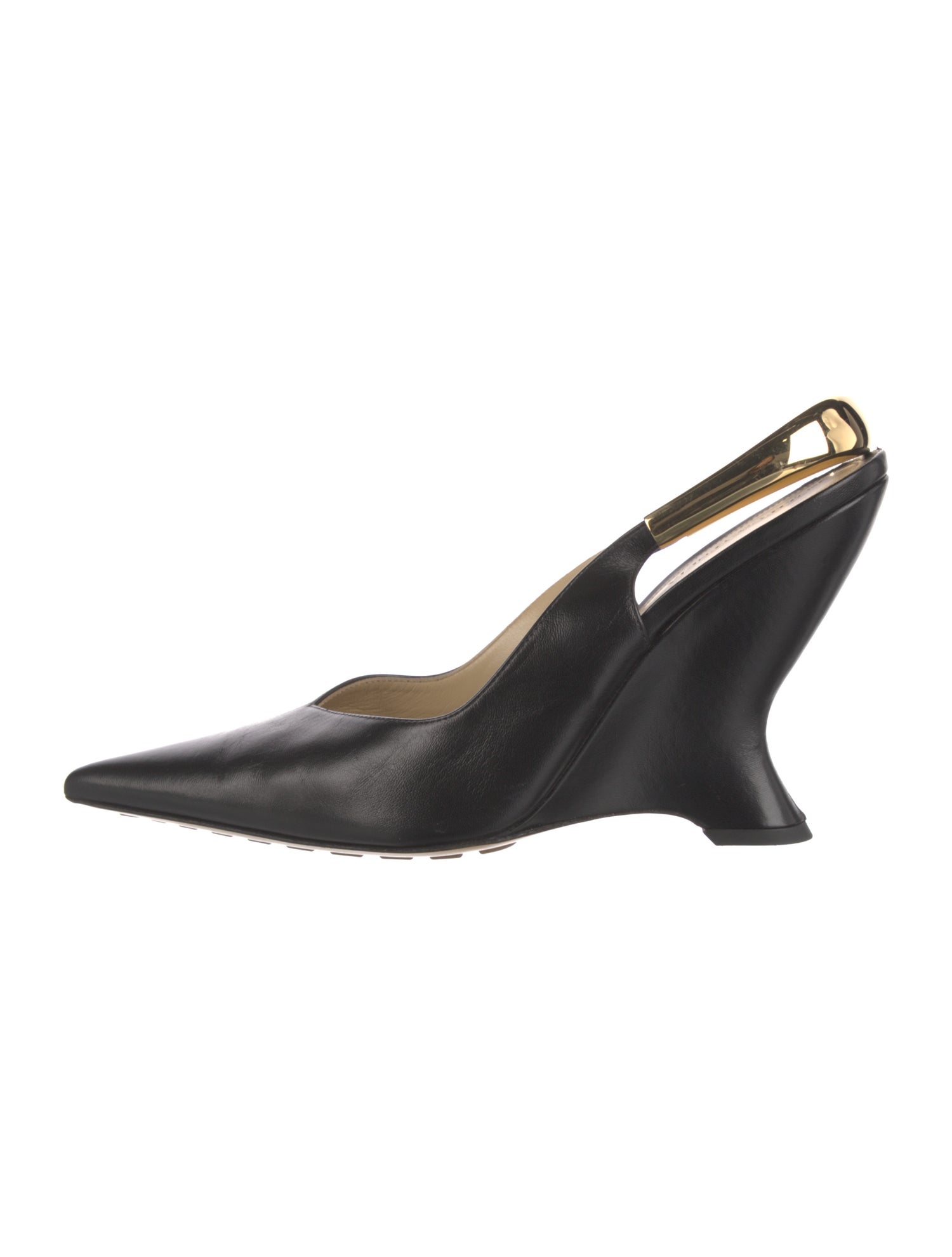 Bottega Veneta Leather Slingback Pumps