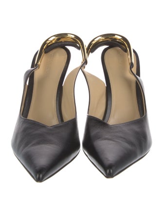 Bottega Veneta Leather Slingback Pumps