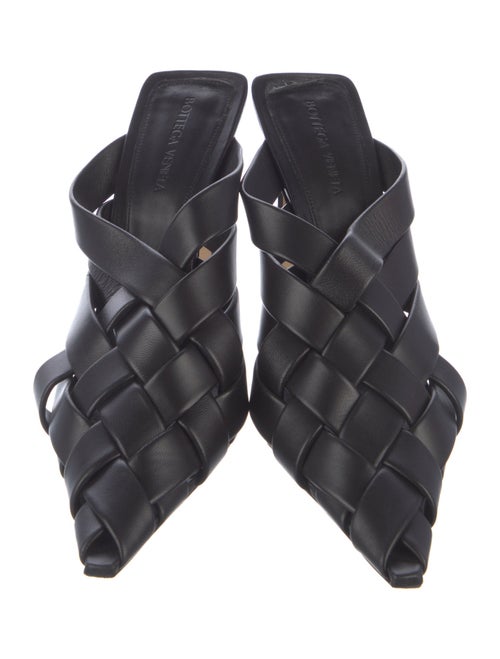 Bottega Veneta Intrecciato Weave Leather Slides