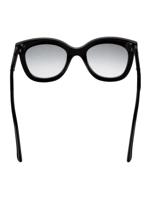 Bottega Veneta Intrecciato Weave Wayfarer Sunglasses