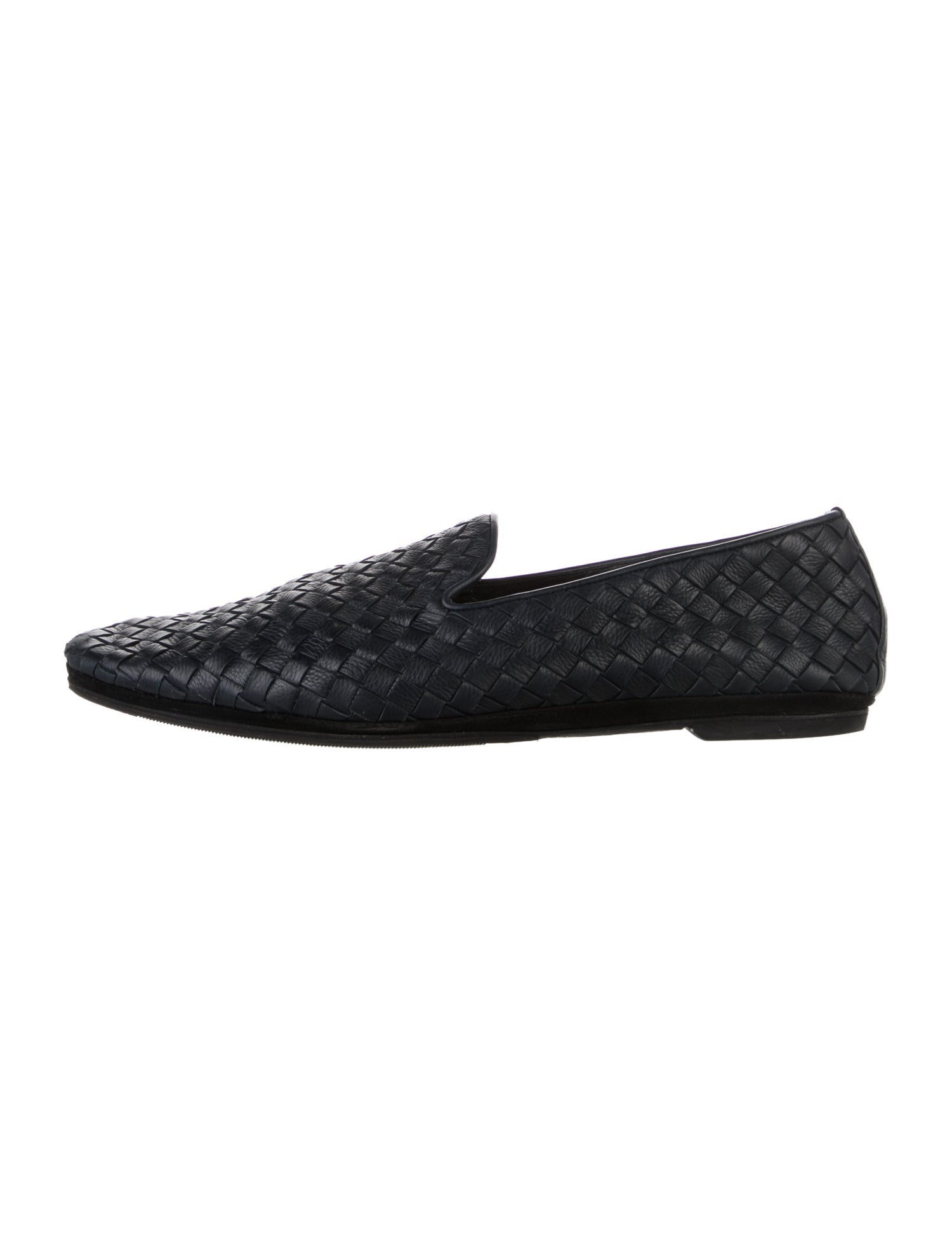 Bottega Veneta Intrecciato Weave Leather Loafers