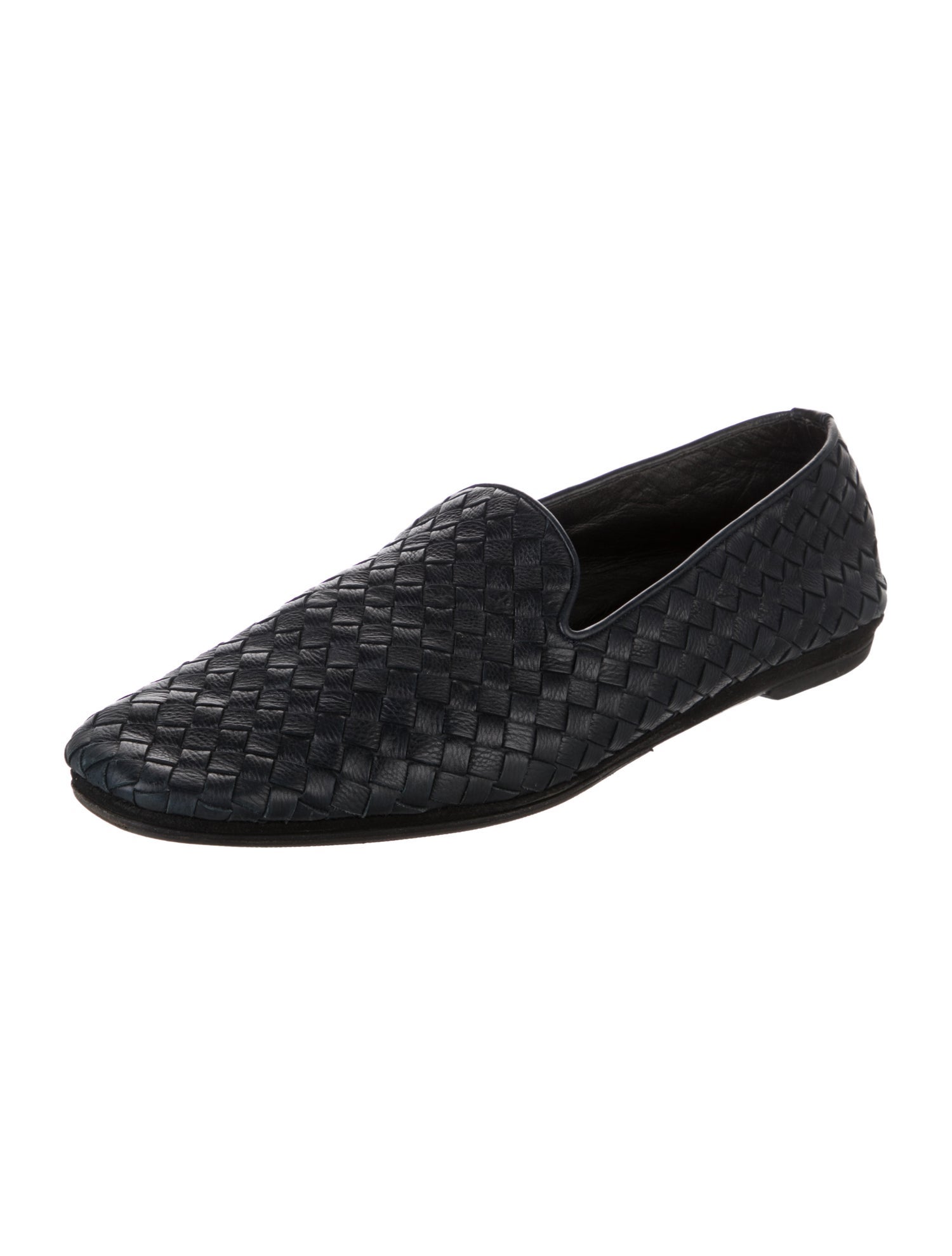 Bottega Veneta Intrecciato Weave Leather Loafers