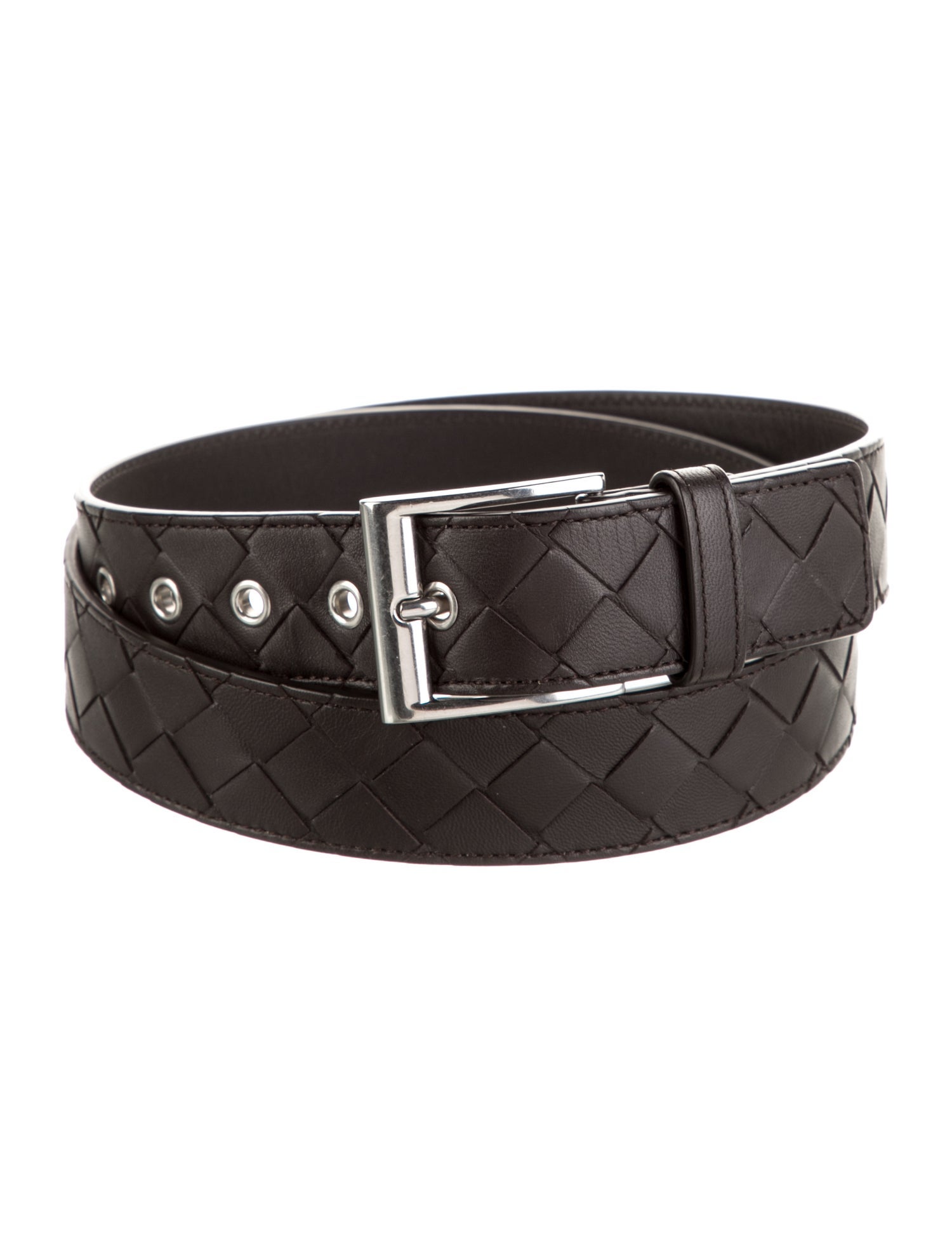 Bottega Veneta Intrecciato Weave Leather Belt