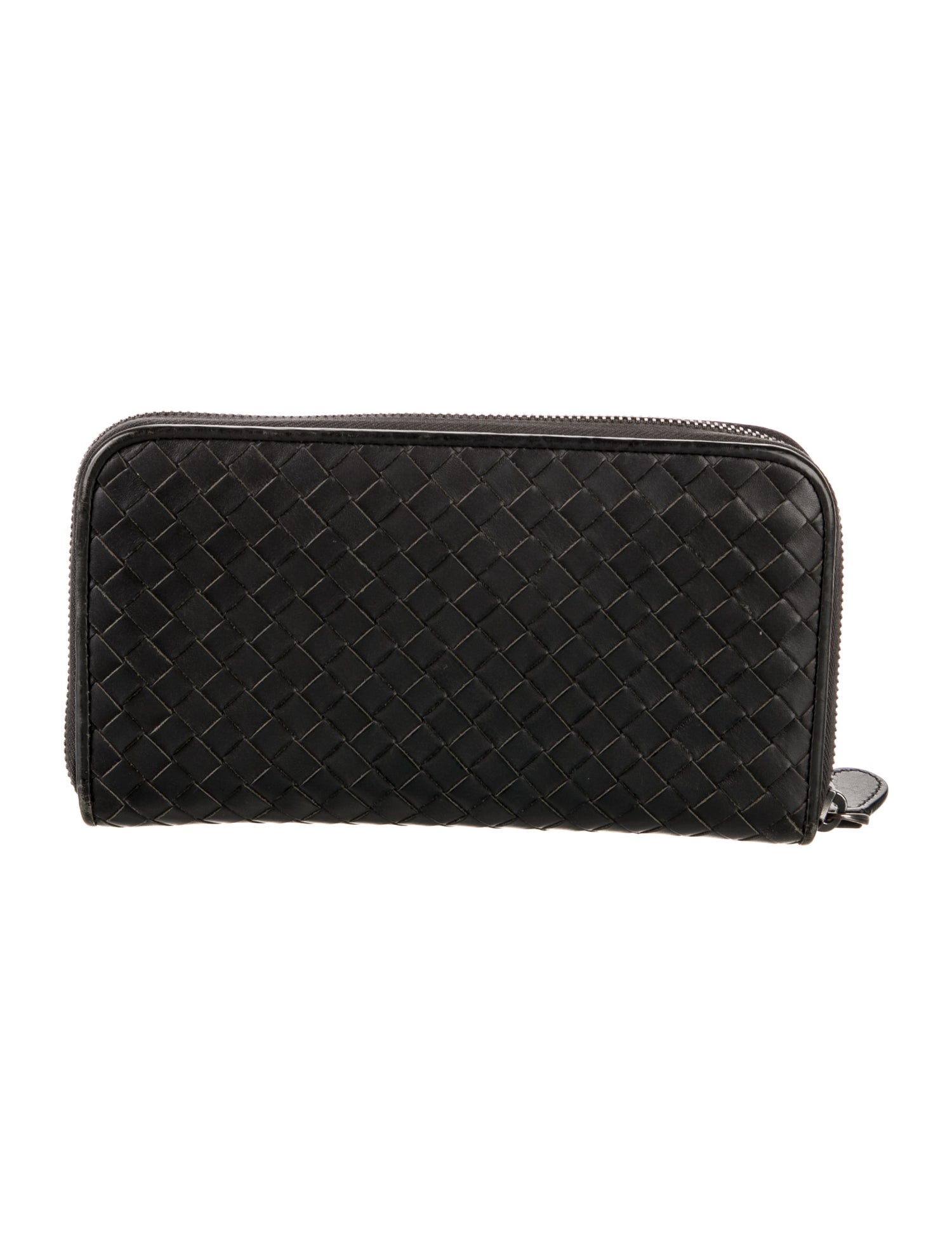 Bottega Veneta Intrecciato Weave Leather Continental Wallet