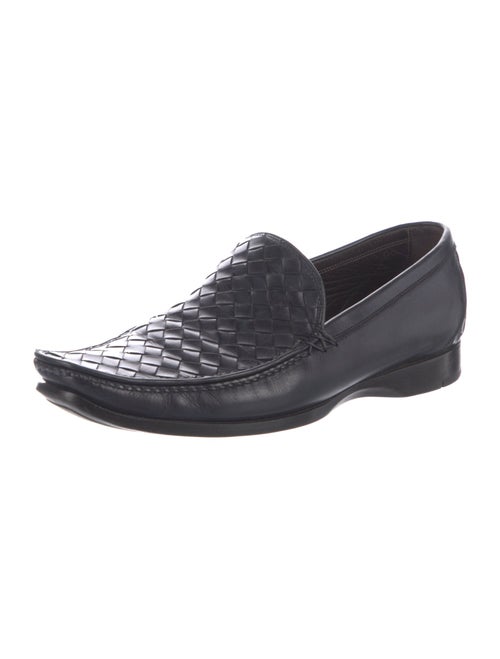 Bottega Veneta Intrecciato Weave Leather Loafers