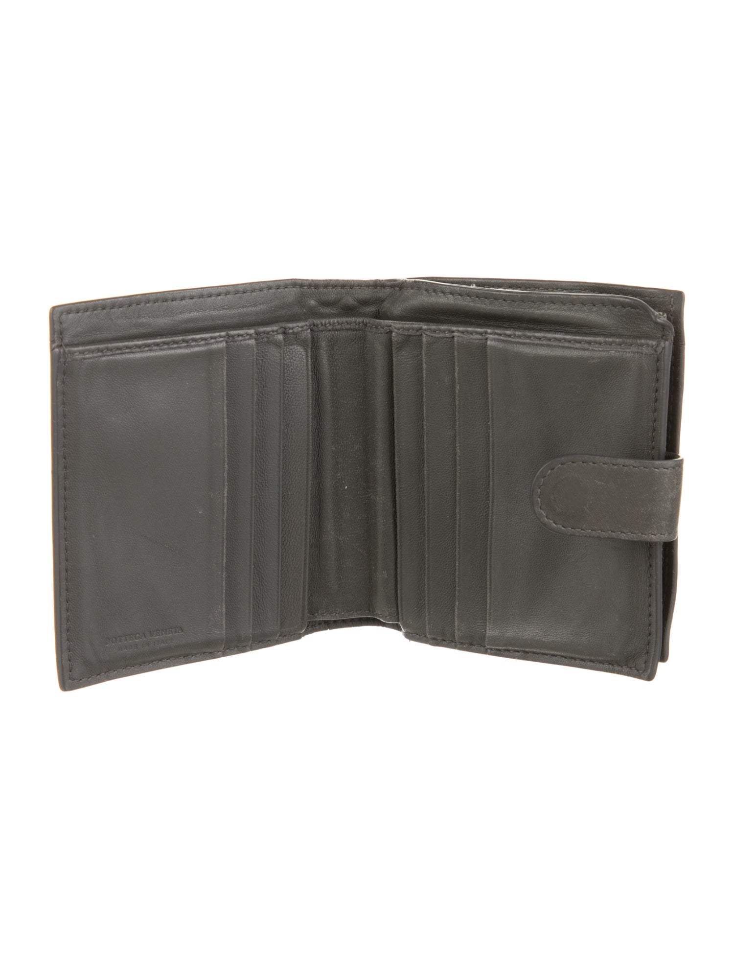 Bottega Veneta Intrecciato Weave Leather Wallet