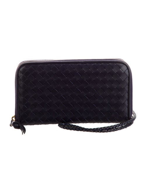 Bottega Veneta Intrecciato Weave Leather Wristlet