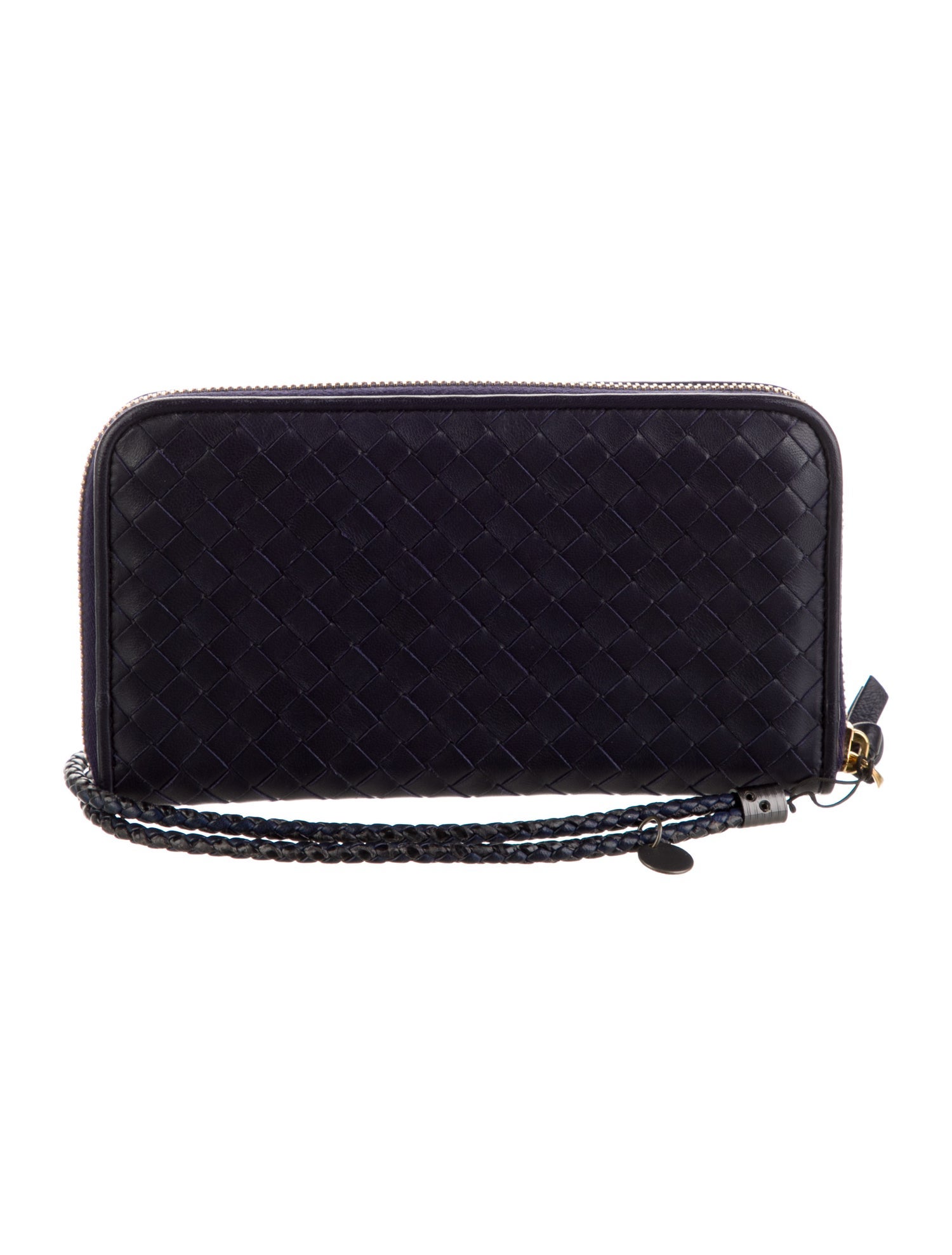 Bottega Veneta Intrecciato Weave Leather Wristlet