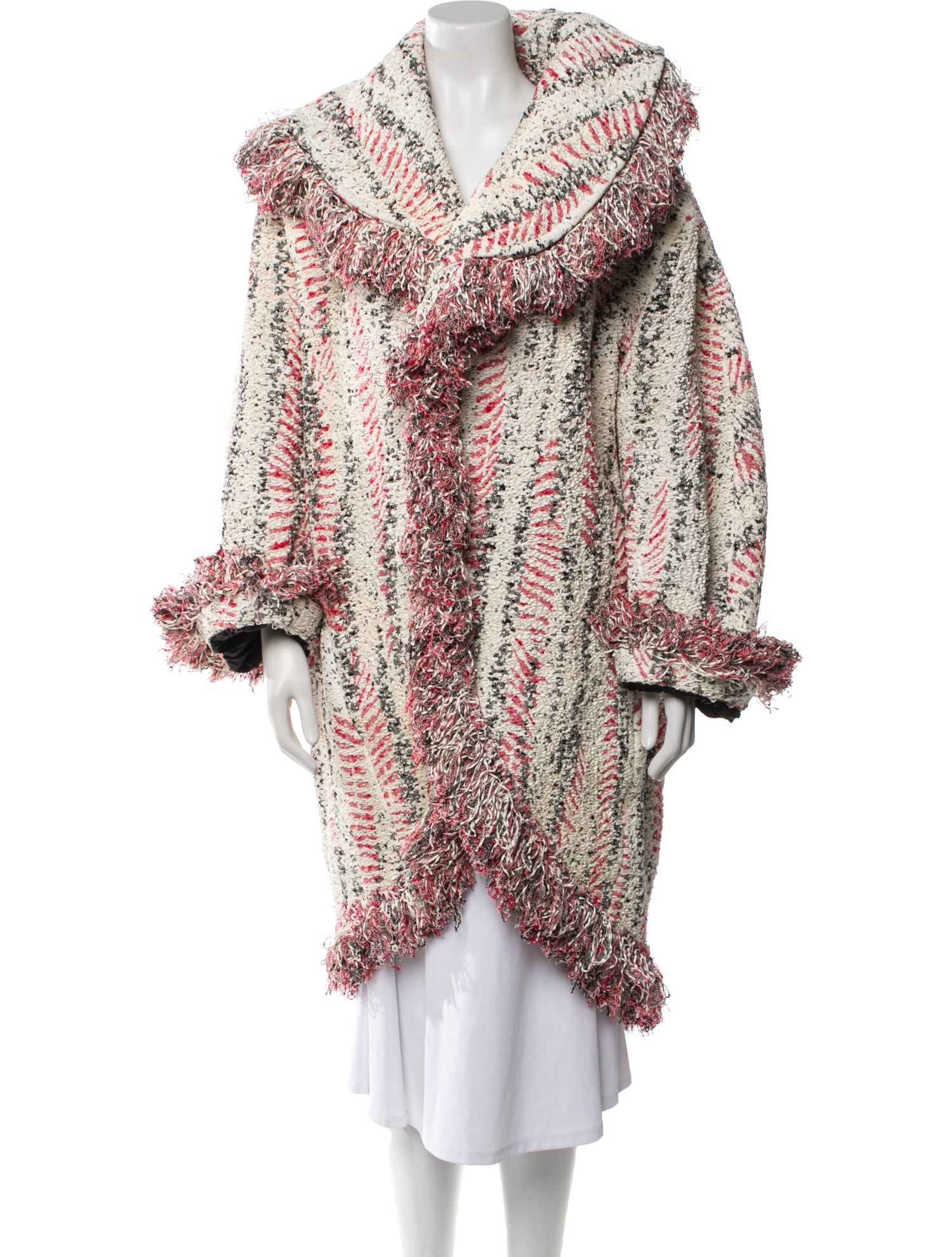 Bottega Veneta Tweed Pattern Coat