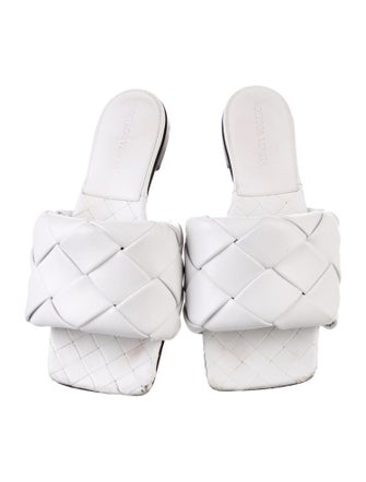 Bottega Veneta Intrecciato Weave Leather Slides