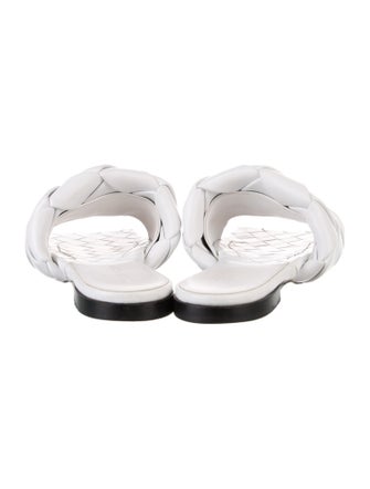 Bottega Veneta Intrecciato Weave Leather Slides
