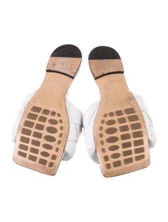 Bottega Veneta Intrecciato Weave Leather Slides