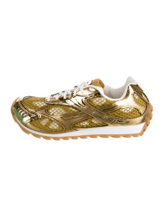 Bottega Veneta Mesh Patterned Sneakers