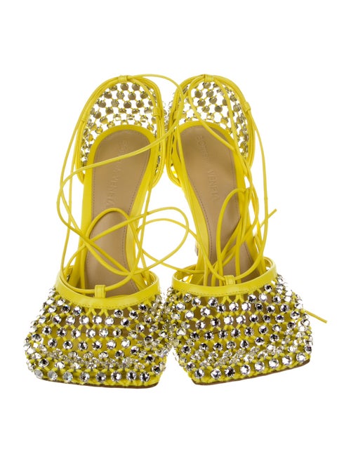 Bottega Veneta Mesh Crystal Embellishments D'Orsay Pumps