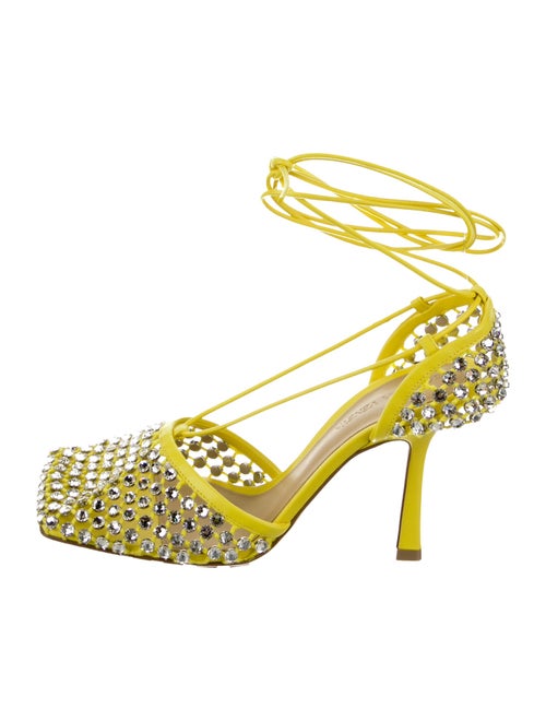 Bottega Veneta Mesh Crystal Embellishments D'Orsay Pumps