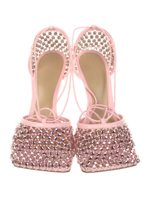 Bottega Veneta Mesh Printed Slingback Pumps