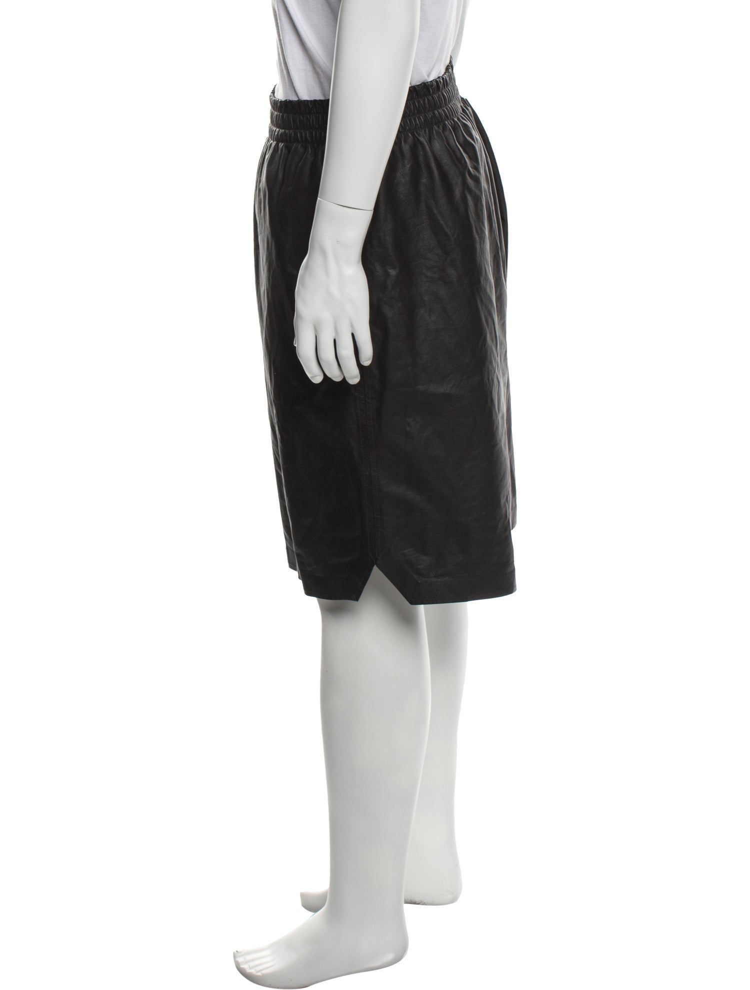 Bottega Veneta Leather Jogger Shorts