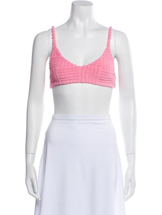 Bottega Veneta V-Neck Sleeveless Crop Top