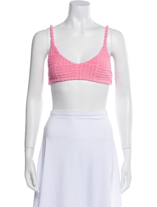 Bottega Veneta V-Neck Sleeveless Crop Top