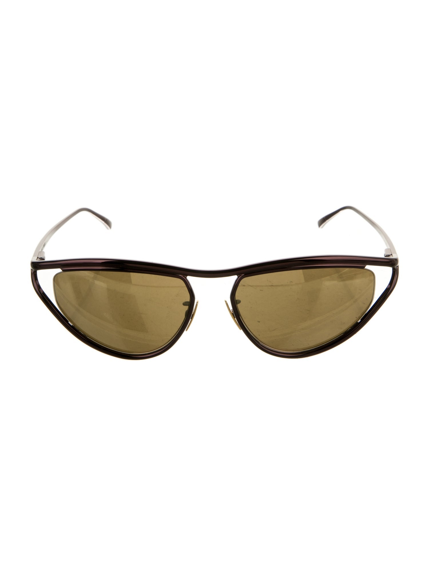 Bottega Veneta Aviator Mirrored Sunglasses