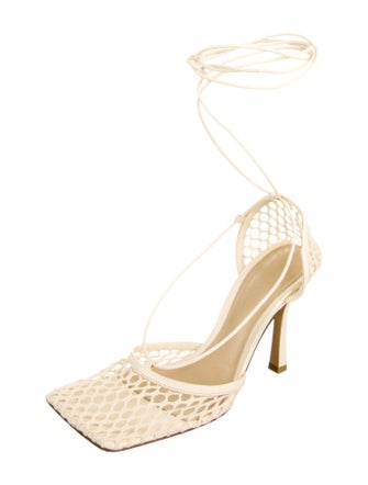 Bottega Veneta Mesh T-Strap Pumps