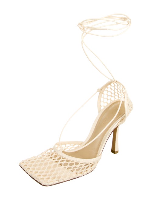Bottega Veneta Mesh T-Strap Pumps