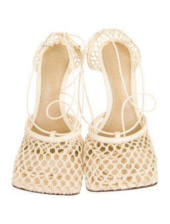Bottega Veneta Mesh T-Strap Pumps