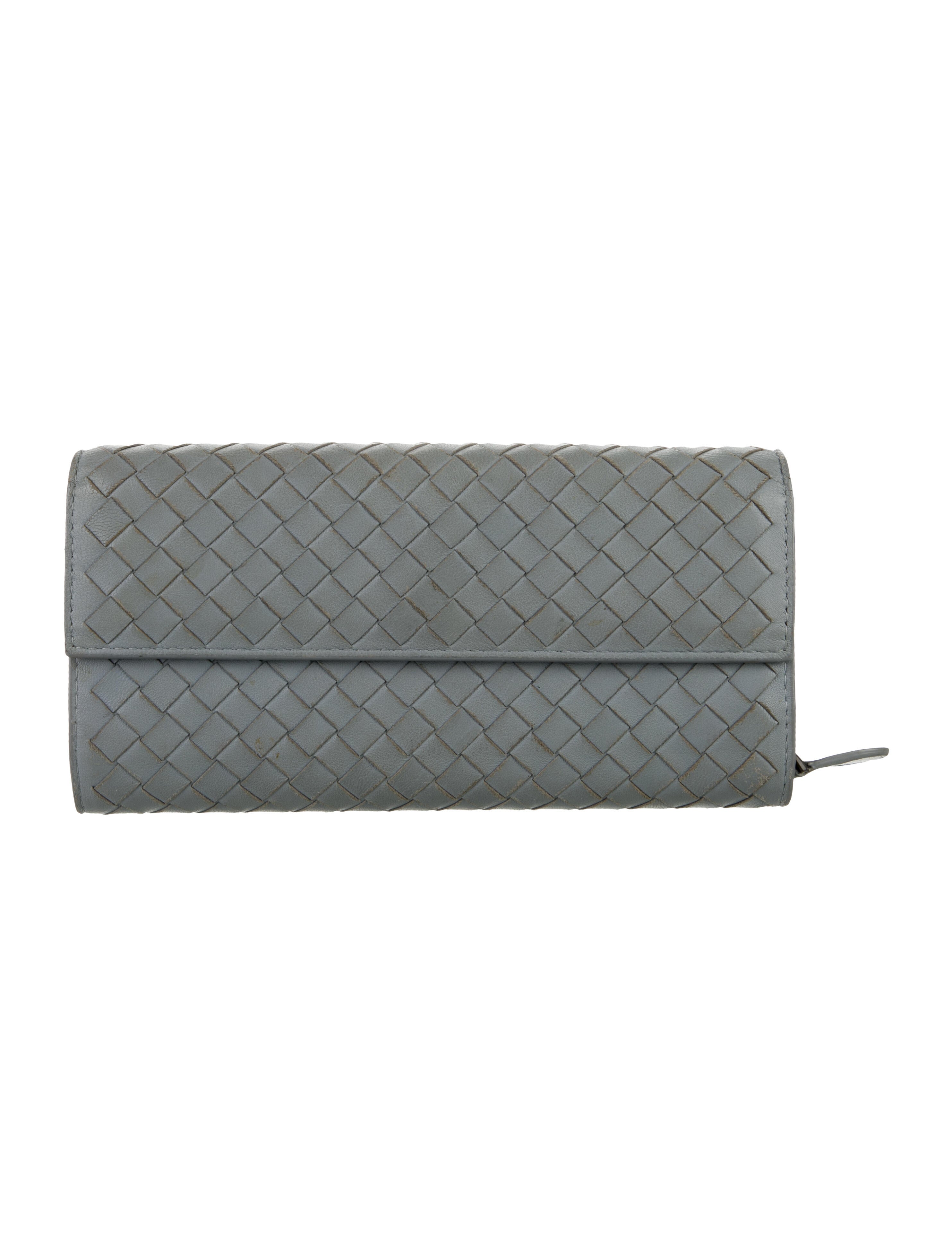 Bottega Veneta Intrecciato Weave Leather Continental Wallet