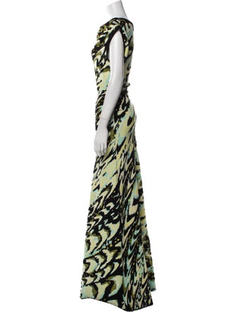 Bottega Veneta Animal Print Long Dress