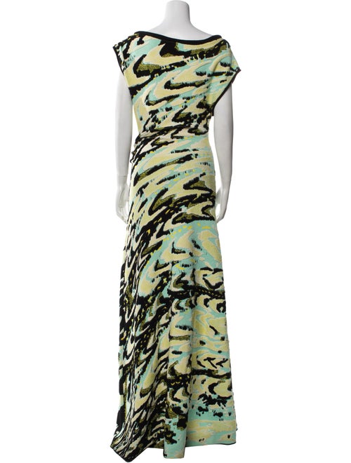 Bottega Veneta Animal Print Long Dress