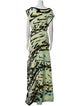 Bottega Veneta Animal Print Long Dress