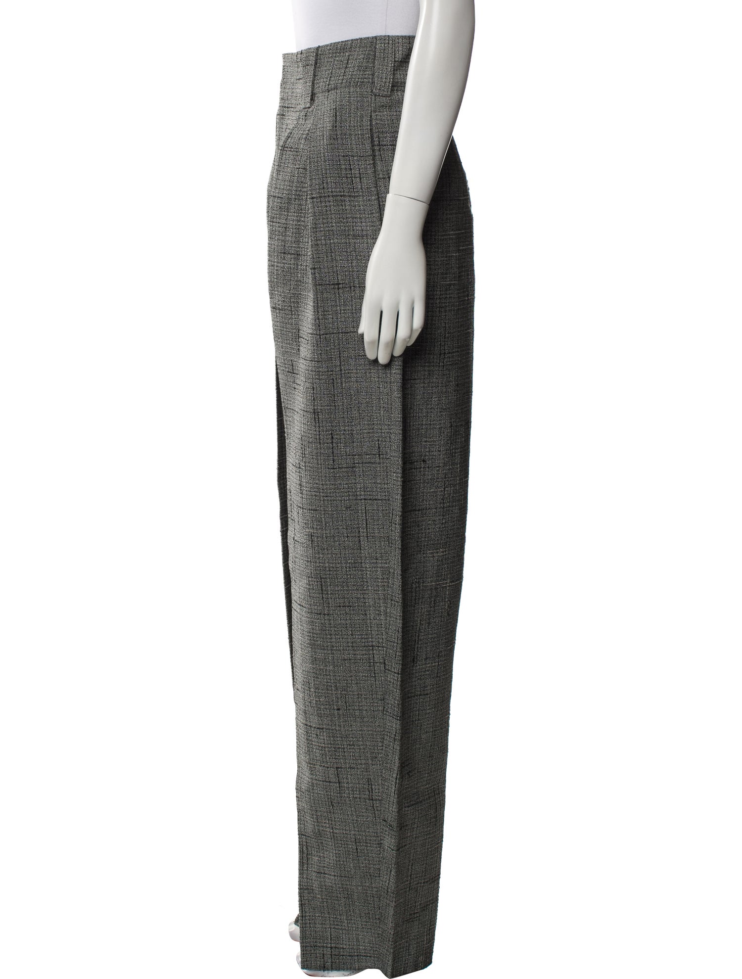 Bottega Veneta Tweed Pattern Straight Leg Pants w/ Tags