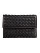 Bottega Veneta Intrecciato Weave Leather Compact Wallet